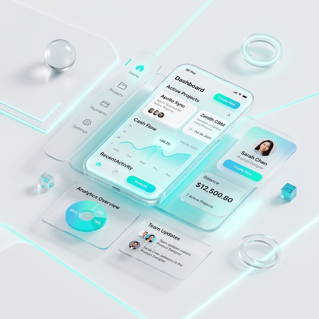 Close-up of a product interface